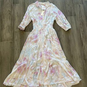 Z Supply Summer Dress - PINK/WHITE Size XS